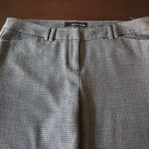 Straight leg micro pattern trousers